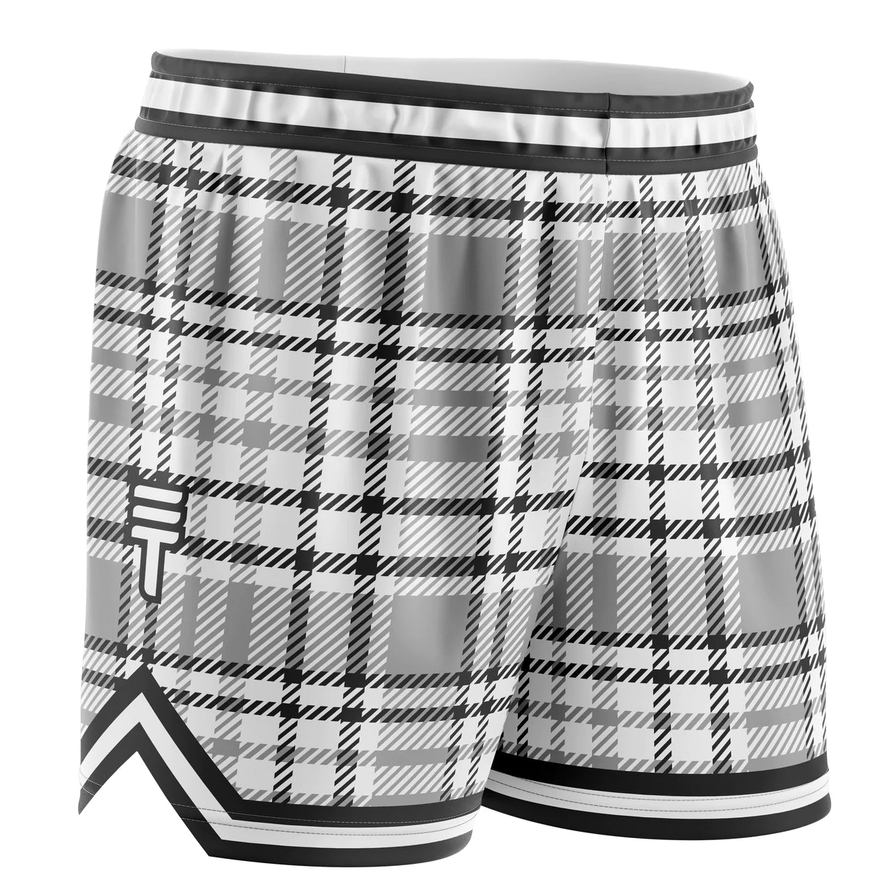 Tartan Shorts - Black & White