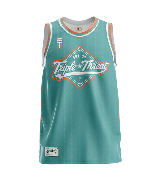 Diamond Logo Singlet - Teal