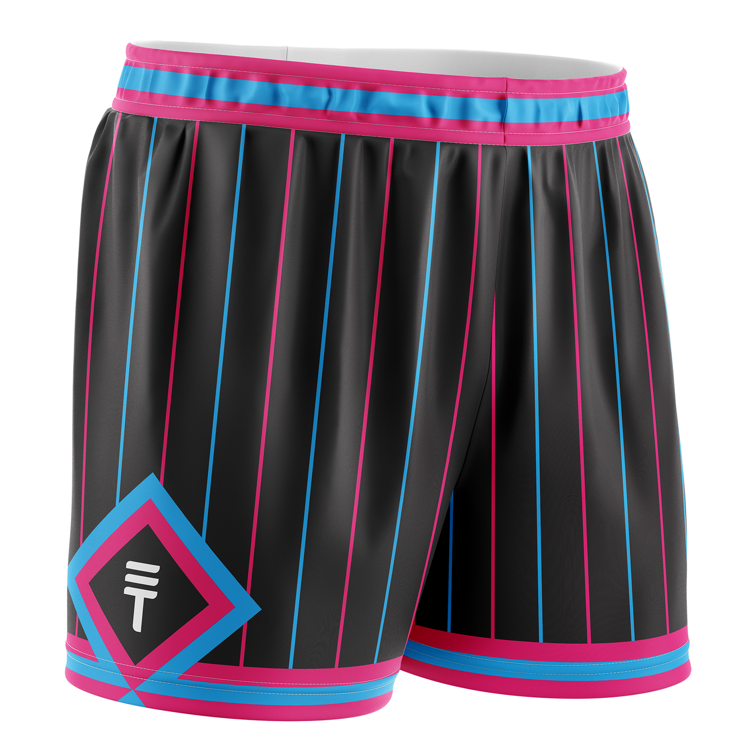 Diamond Shorts - Pink & Blue