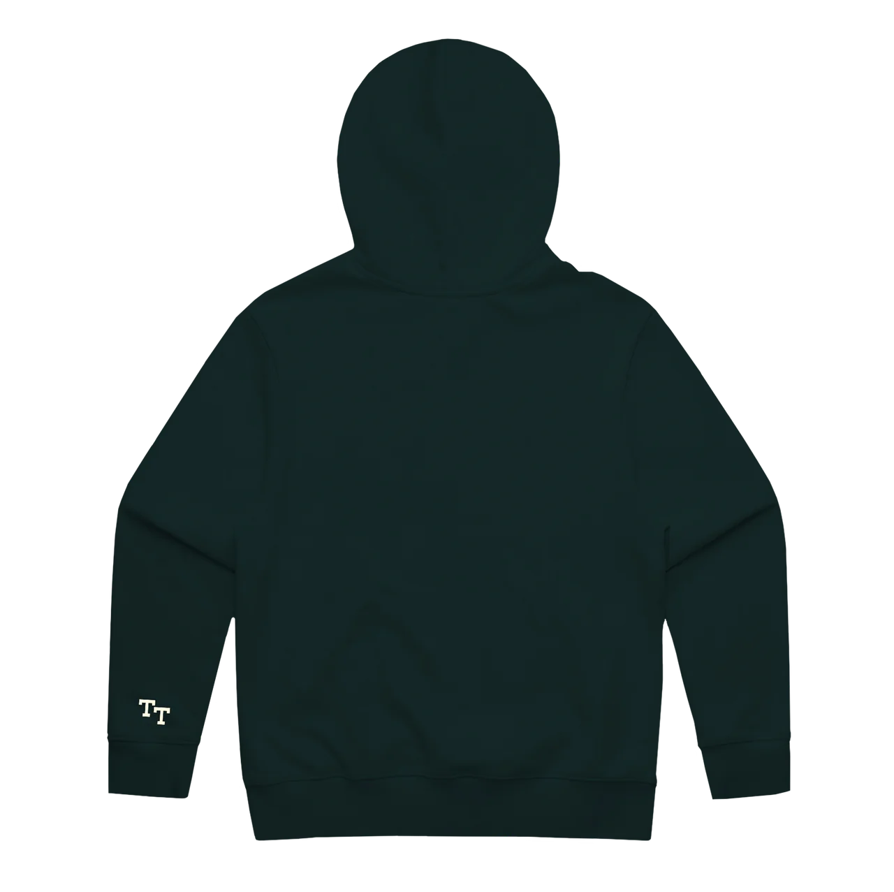 Embroidered Script Logo Hoodie - Green