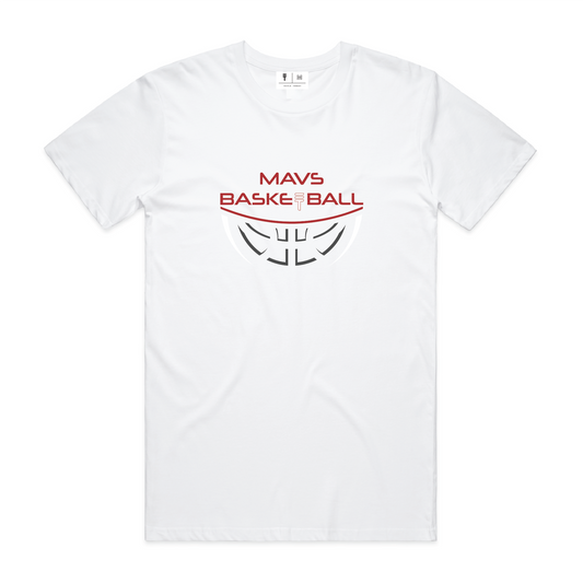 MAVS Basketball T-Shirt - White