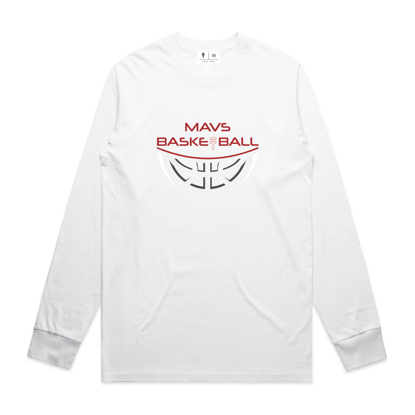 MAVS Basketball Long Sleeves - White