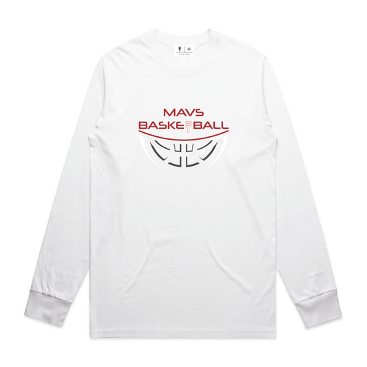 MAVS Basketball Long Sleeves - White