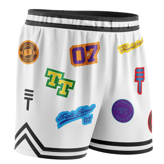 Logo Shorts - White