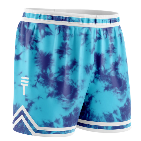 Tie Dye Shorts - Blue & Navy