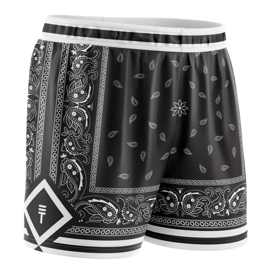 Paisley Shorts - Black